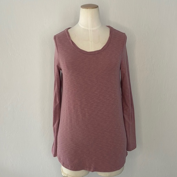 ST TROPEZ MODAL Long sleeve Top Size Small Mauve Excellent Condition - Picture 2 of 8